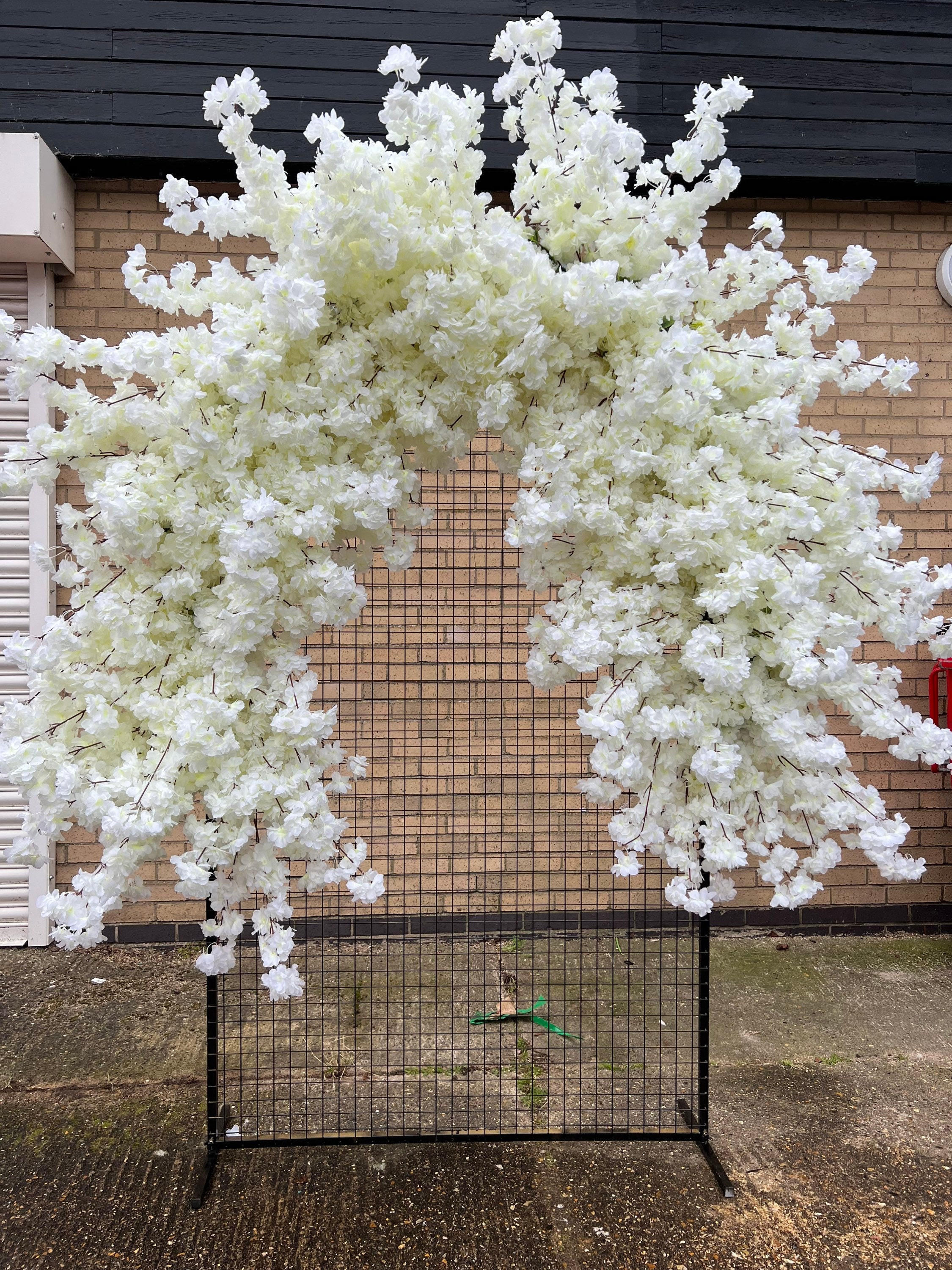 White Cherry Blossom Garland, Blossom Arch, Flower White Garland