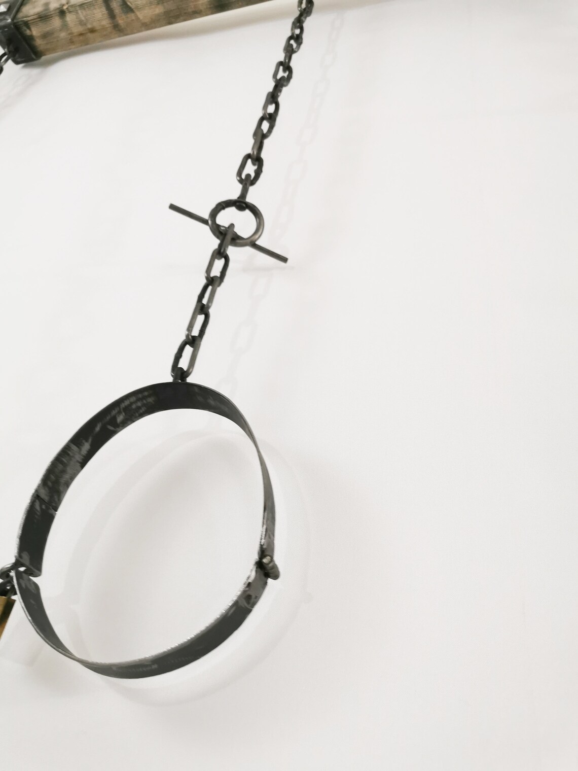 Metal Bdsm Spreader Wooden Bar With Handcuffs And Collar Etsy
