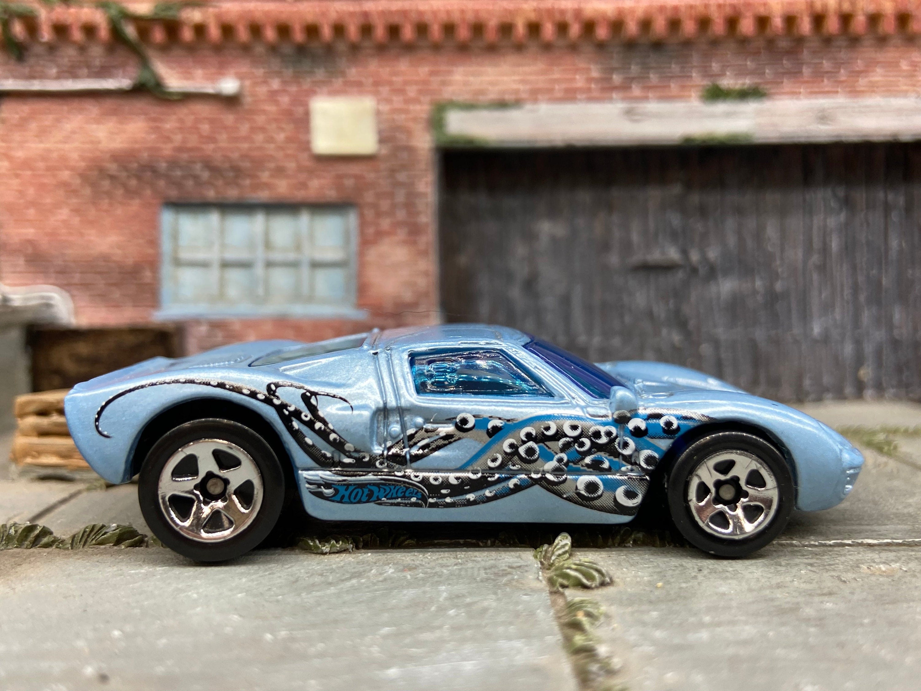 Loose Hot Wheels Ford Gt Dressed In Blue With Graphics Etsy