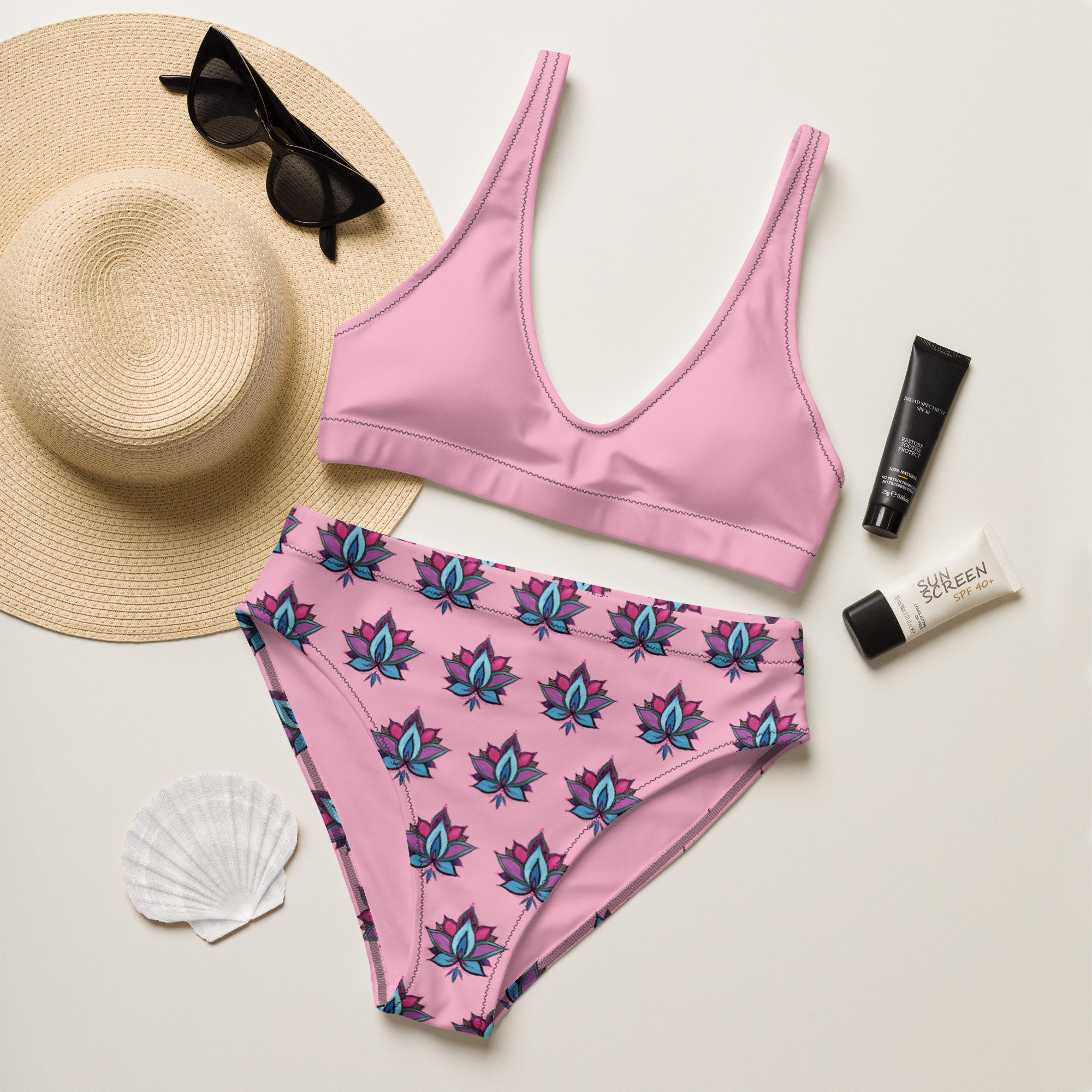 High Waisted Bikini Etsy