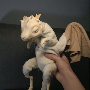 Fire Dragon Sleepy Dragon Doll Fantasy Dragon Babe Toy Plush Doll Realistic Fantasy Creature