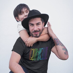 Guncle T Shirt Rainbow Gifts Gay Uncle Shirt Etsy
