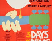 Vintage Musik Kunst Poster Woodstock 0160