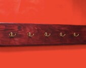 Wand montiert Aufhnger Mantel Rack Haken montiert Holz abgerundete Kanten