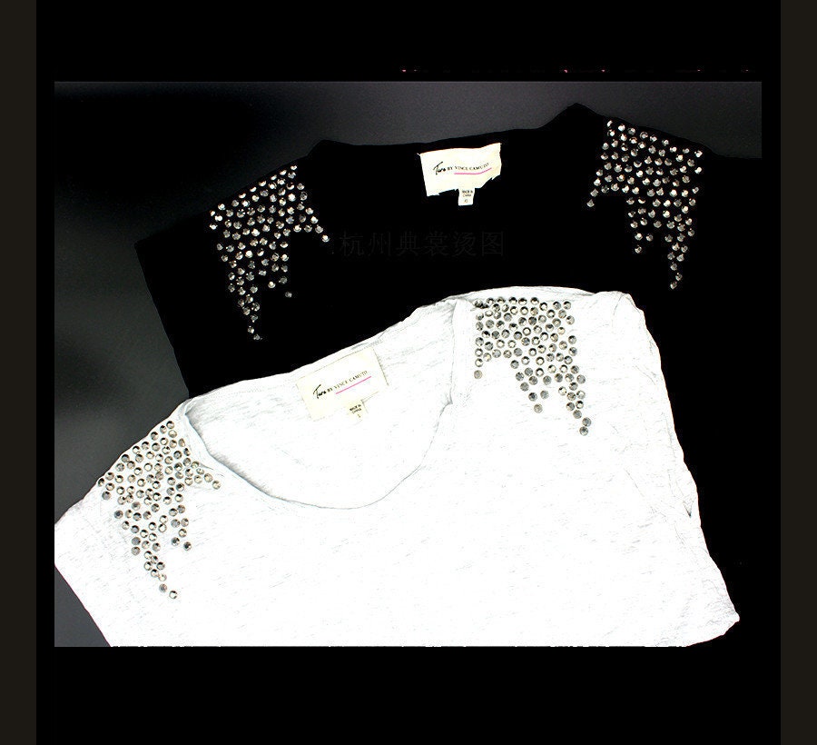 Rhinestone Transfer Bling Hot Fix Iron On Patch Motif Design Etsy