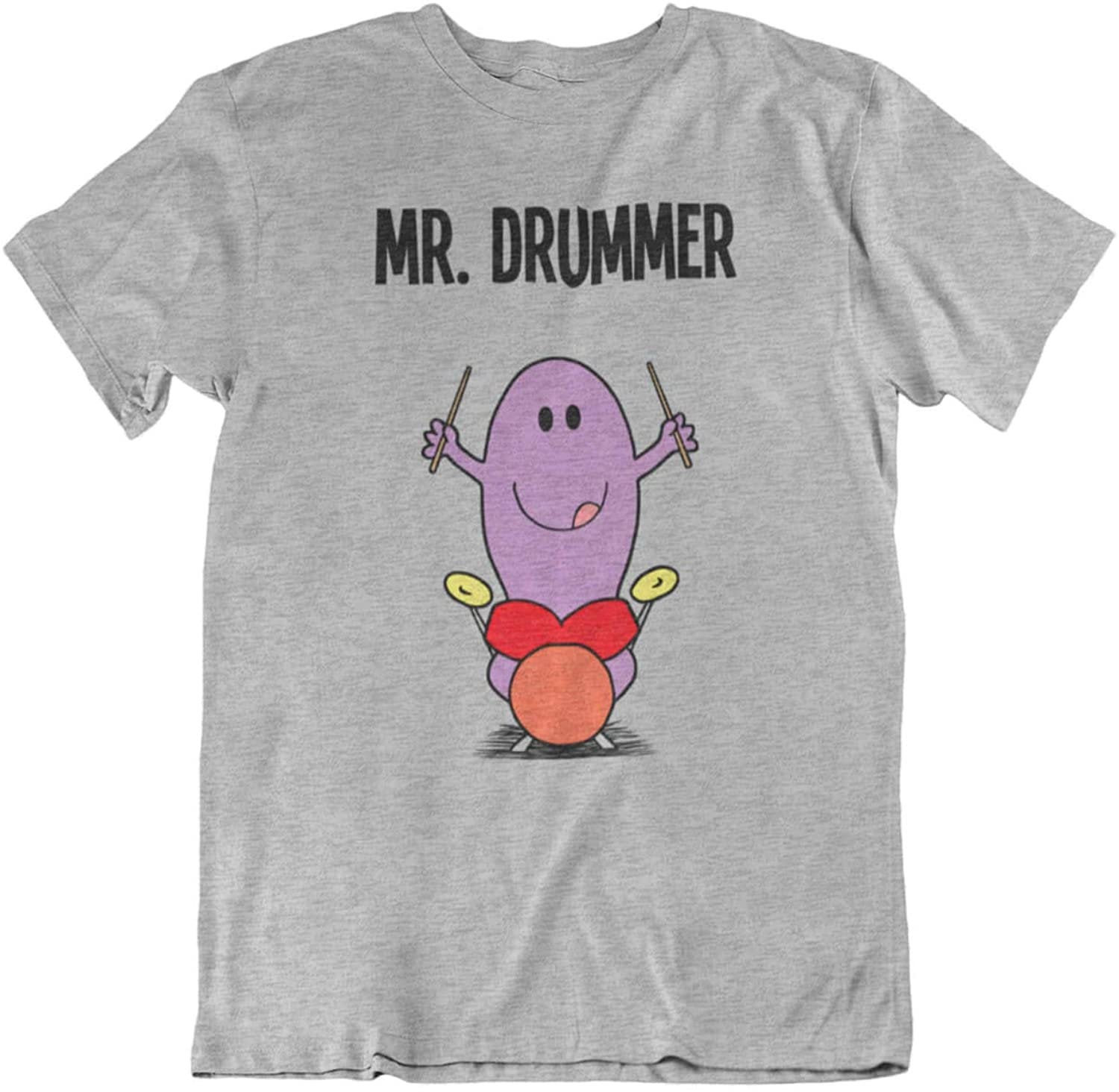 Mr Drummer - Mens Musician Organic Cotton T-Shirt Sustainable Gift For Him