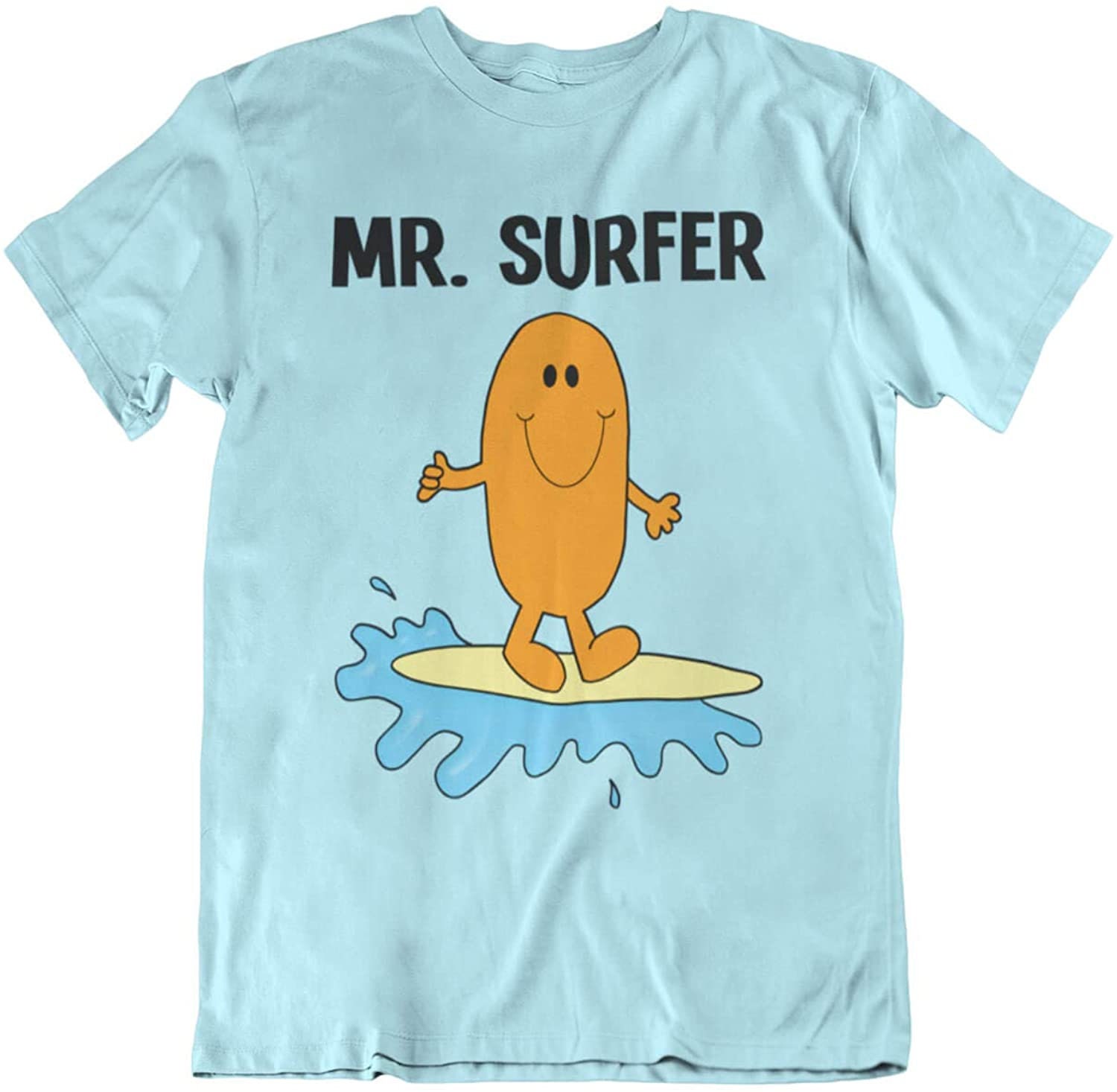 Mr Surfer - Mens Surfing Organic Cotton T-Shirt Sustainable Gift For Him