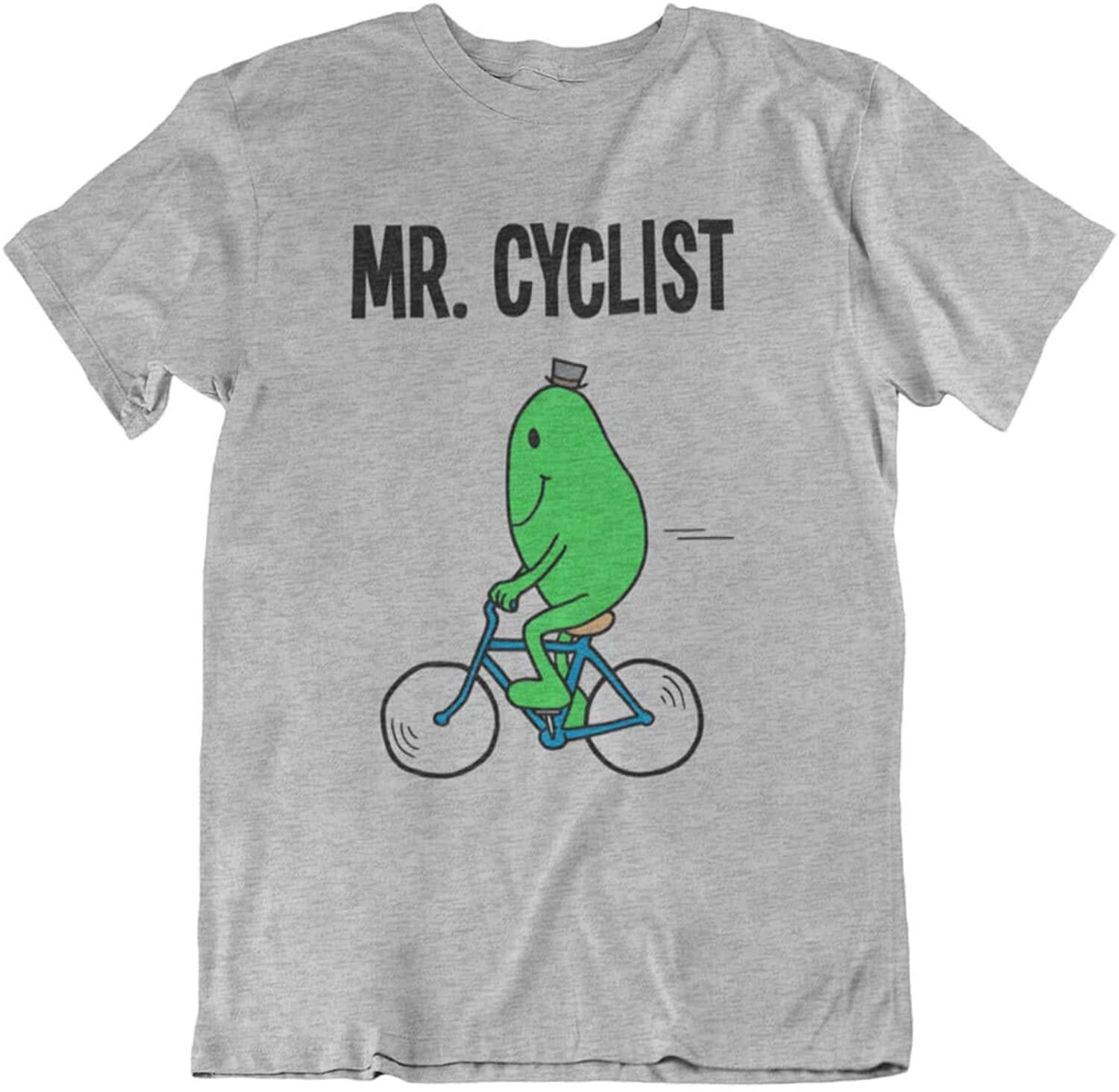 Mr Cyclist - Mens Cycling Organic Cotton T-Shirt Christmas Bike Sustainable Gift For Him