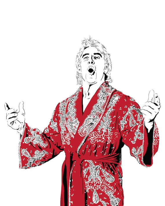 Ric Flair Print Awesome Poster Of The Legendary Nature Boy Etsy