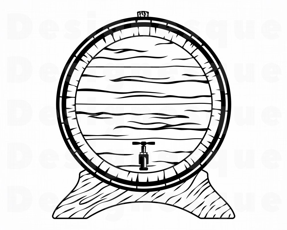 Beer Barrel Svg Barrel Clipart Barrel Files For Cricut Barrel Cut Files