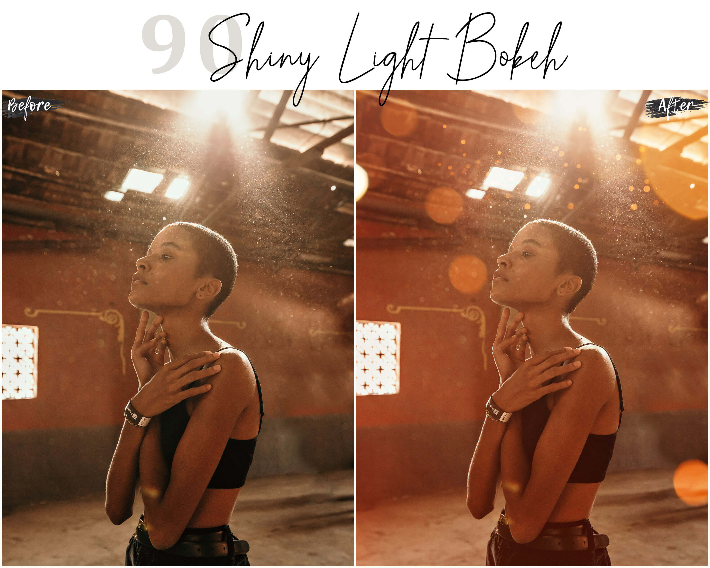 Shiny Light Overlays Bokeh Effect Photo Overlays Photoshop Etsy