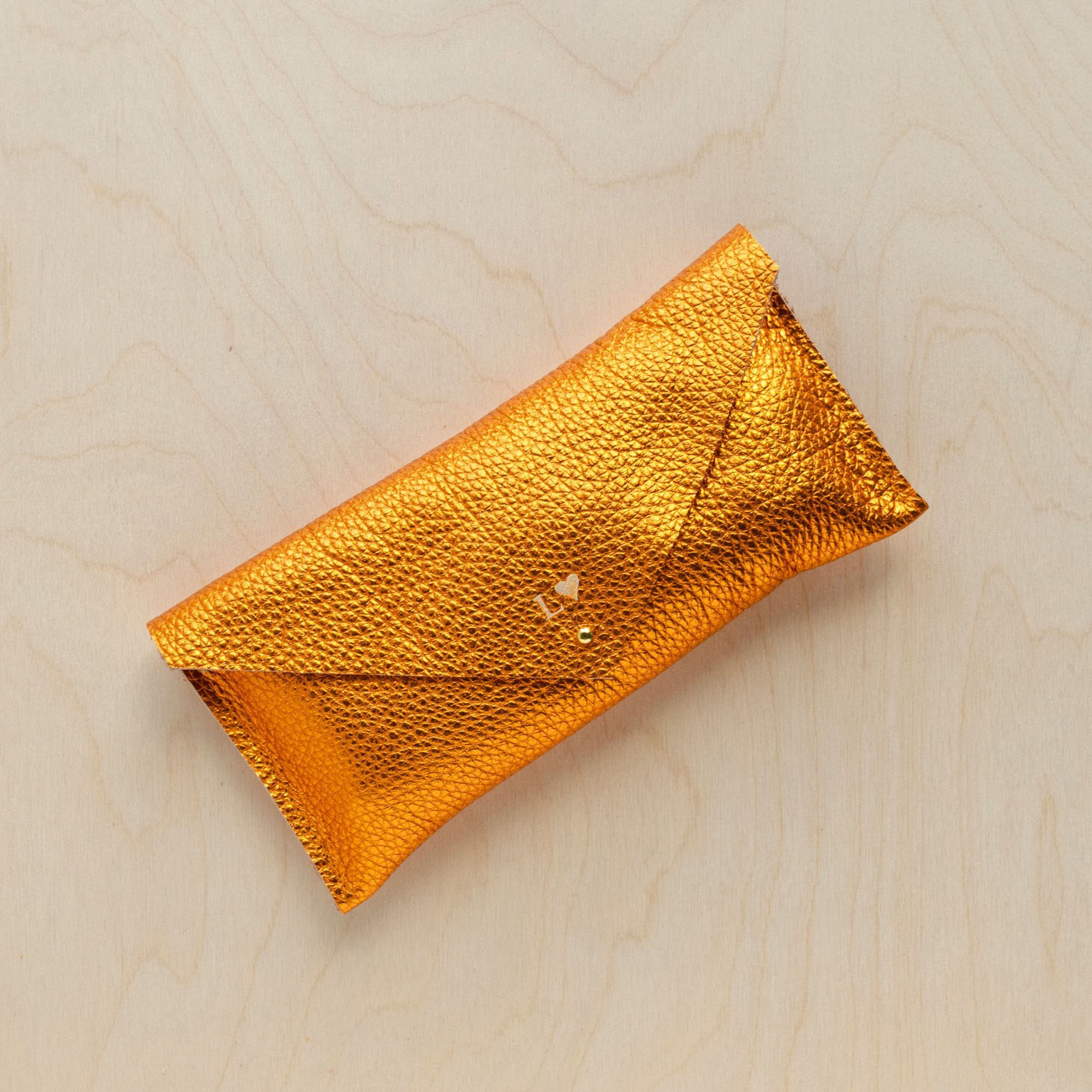 Metallic Copper Envelope Clutch Purse, Rust Orange Leather Evening Bag, Autumn Winter Wedding Bag. Bridesmaid Gifts. Personalised Gift