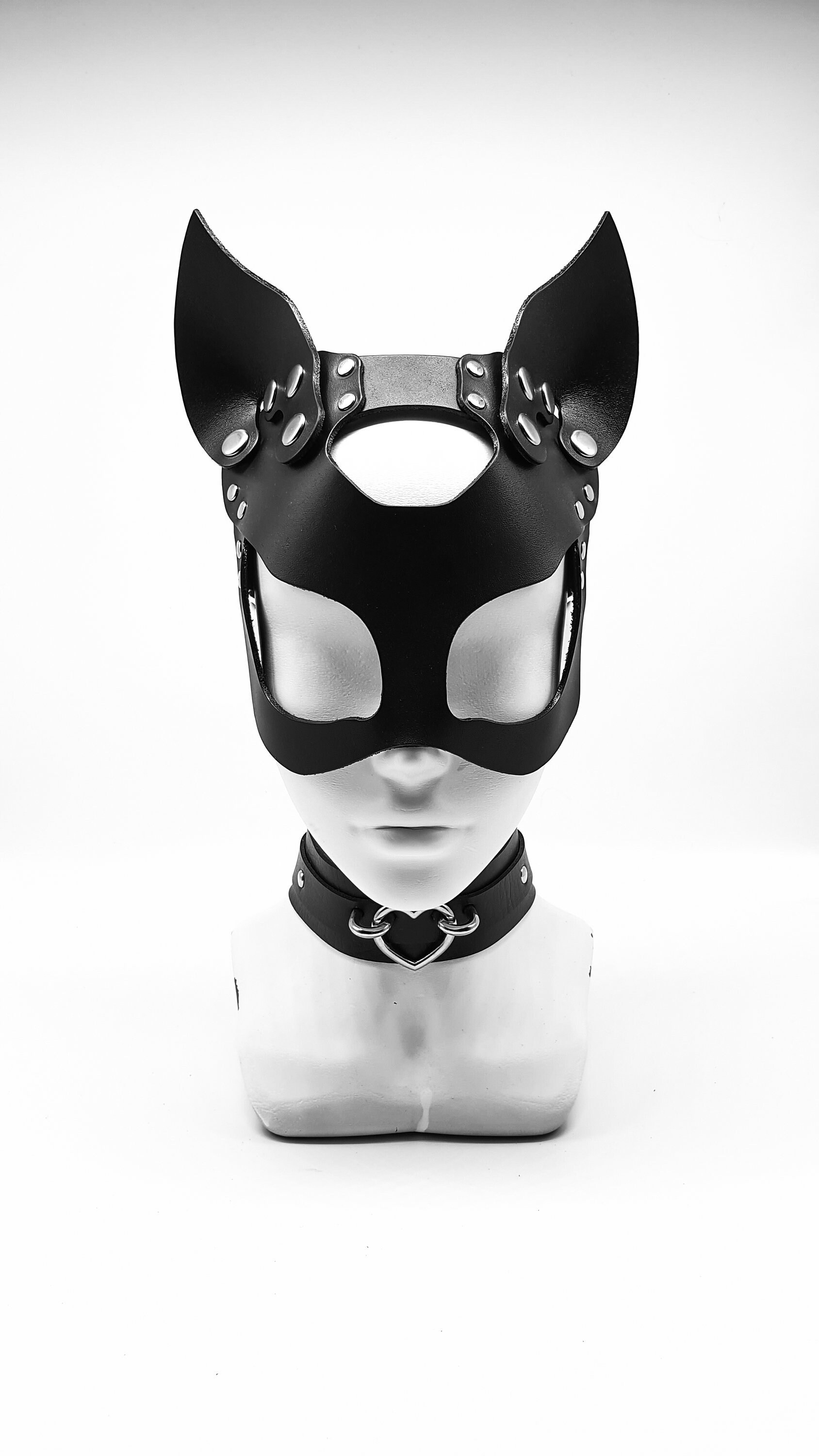 Полушлем маска кошки Katzenmaske  24902421001 - Orion - Открытые, с прорезями для глаз - Купить