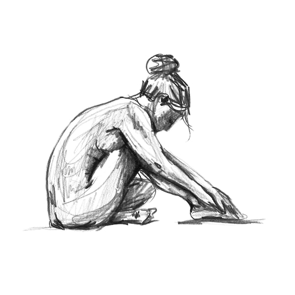 Female Nude Drawings Etsy