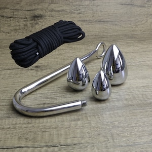 Stainless Steel Anal Hook Bondage Anal Restraints Size Options