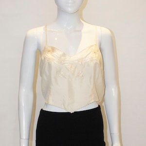 A Vintage S Silk Lingerie Cami Top Etsy