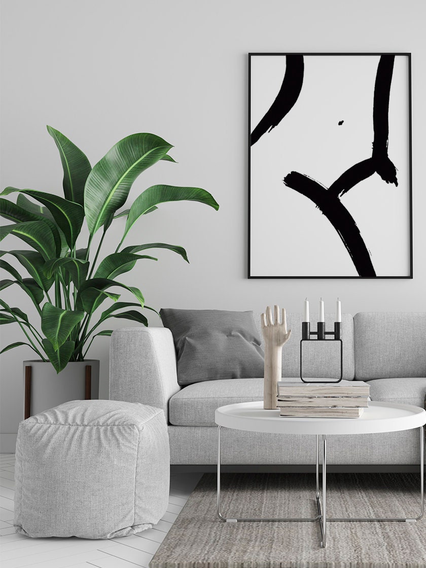 Woman Body Poster Minimalist Print Scandinavian Print Line Drawing Figure Drawing Nude