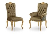 Rocaille Upholstered Dining Chair or Carver Armchair Bespoke Custom Finished Upholstered To Order Handmade Seating Millmax