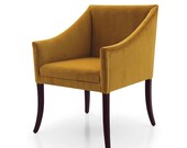 Contatore Tub Chair Armchair Bespoke Custom Finished Wood Upholstered To Order Handmade Seating By Millmax