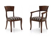Noce Upholstered Dining Chair or Carver Armchair Bespoke Custom Finished Upholstered To Order Handmade Seating Millmax