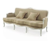 Chalet French Country Three Seater Sofa Custom Made Bespoke Upholstered Seating By Millmax