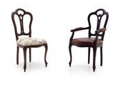 Aurelia French Upholstered Dining Chair or Carver Armchair Bespoke Custom Finished Wood Upholstered To Order Handmade Seating By Millmax