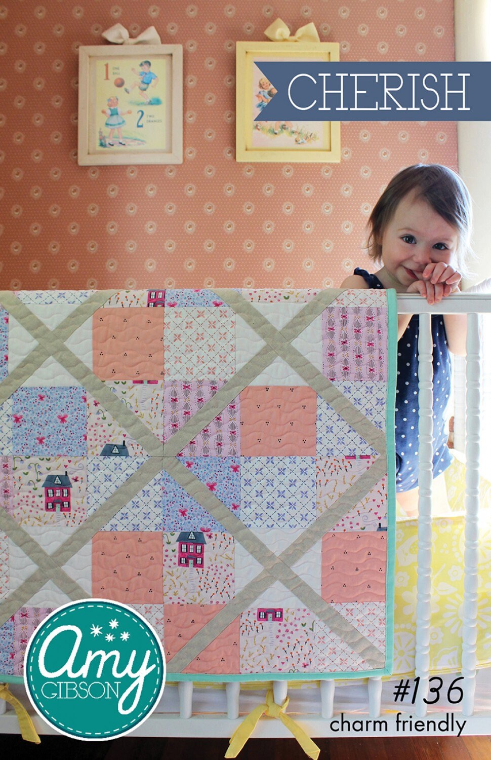 Free Turnstile Block Baby Quilt Pattern Polka Dot Chair Atelier Yuwa