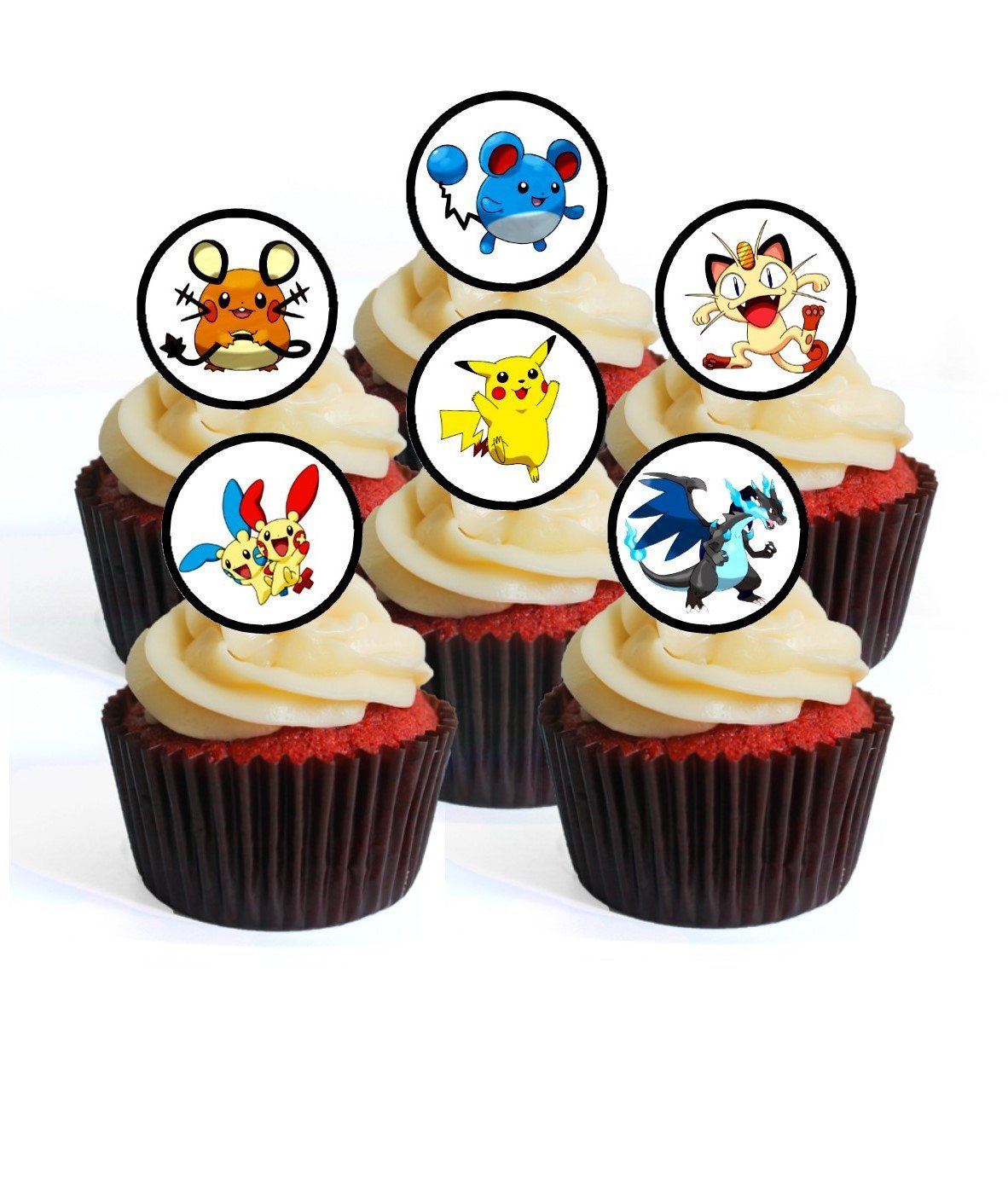 Pokemon Edible Cupcake Toppers