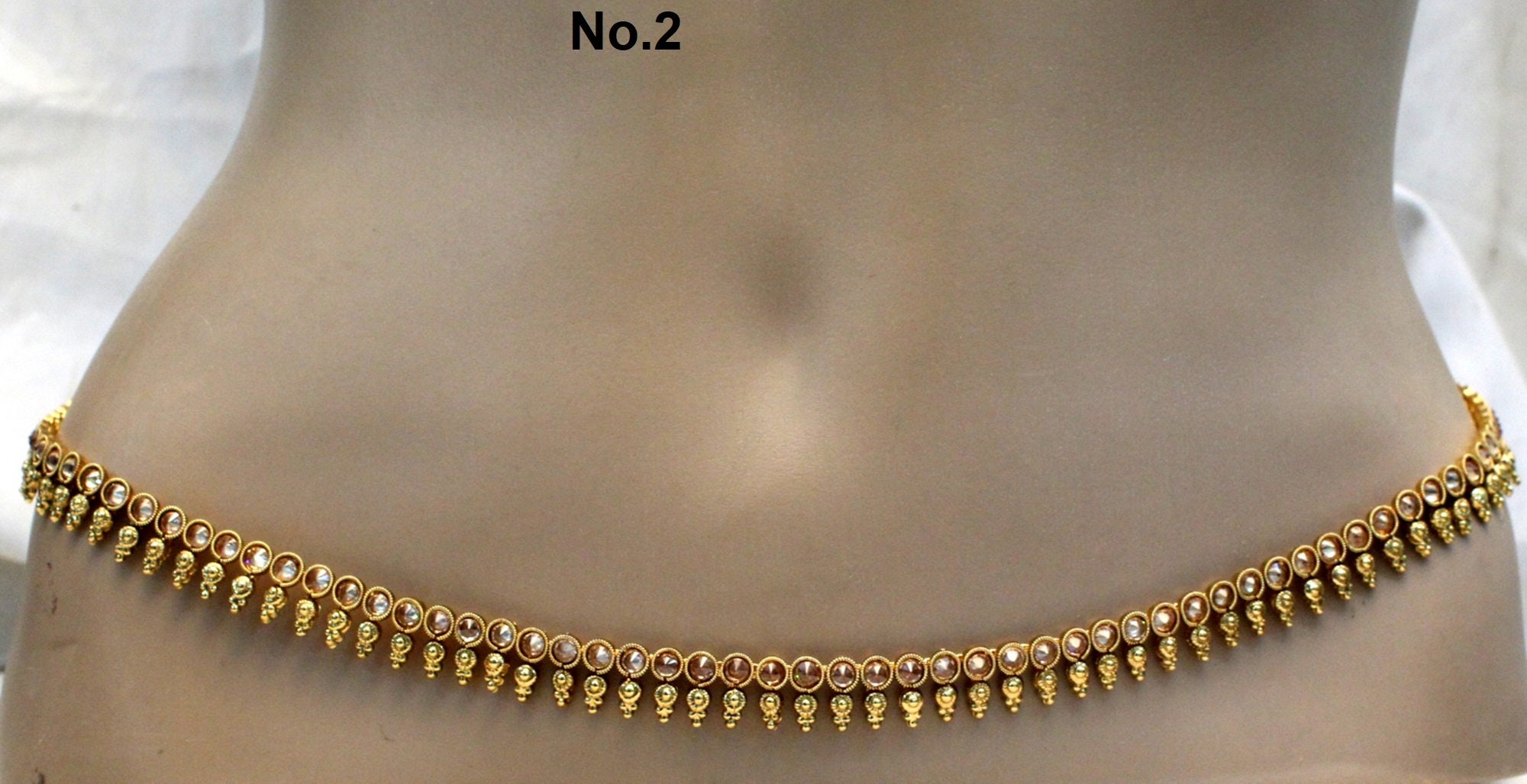 Waist Chain Gold Belt Sari Saree Belly Chain Jewelry Indian Etsy