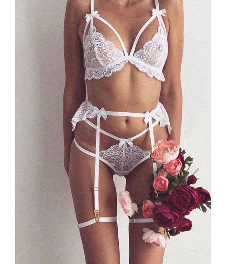 Sheer Lingerie Set Etsy
