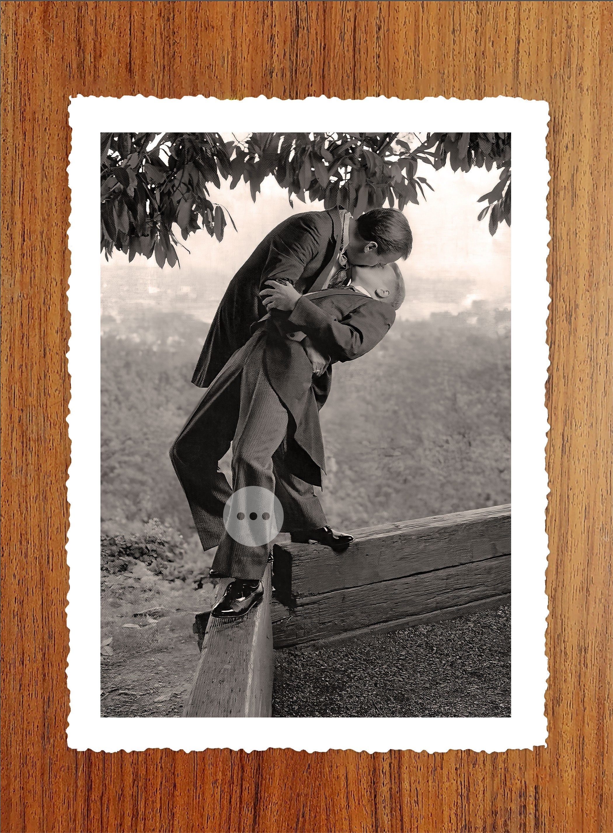 Vintage Photo Of Two Dapper Men Kissing Gay Interest Art Print Etsy Uk