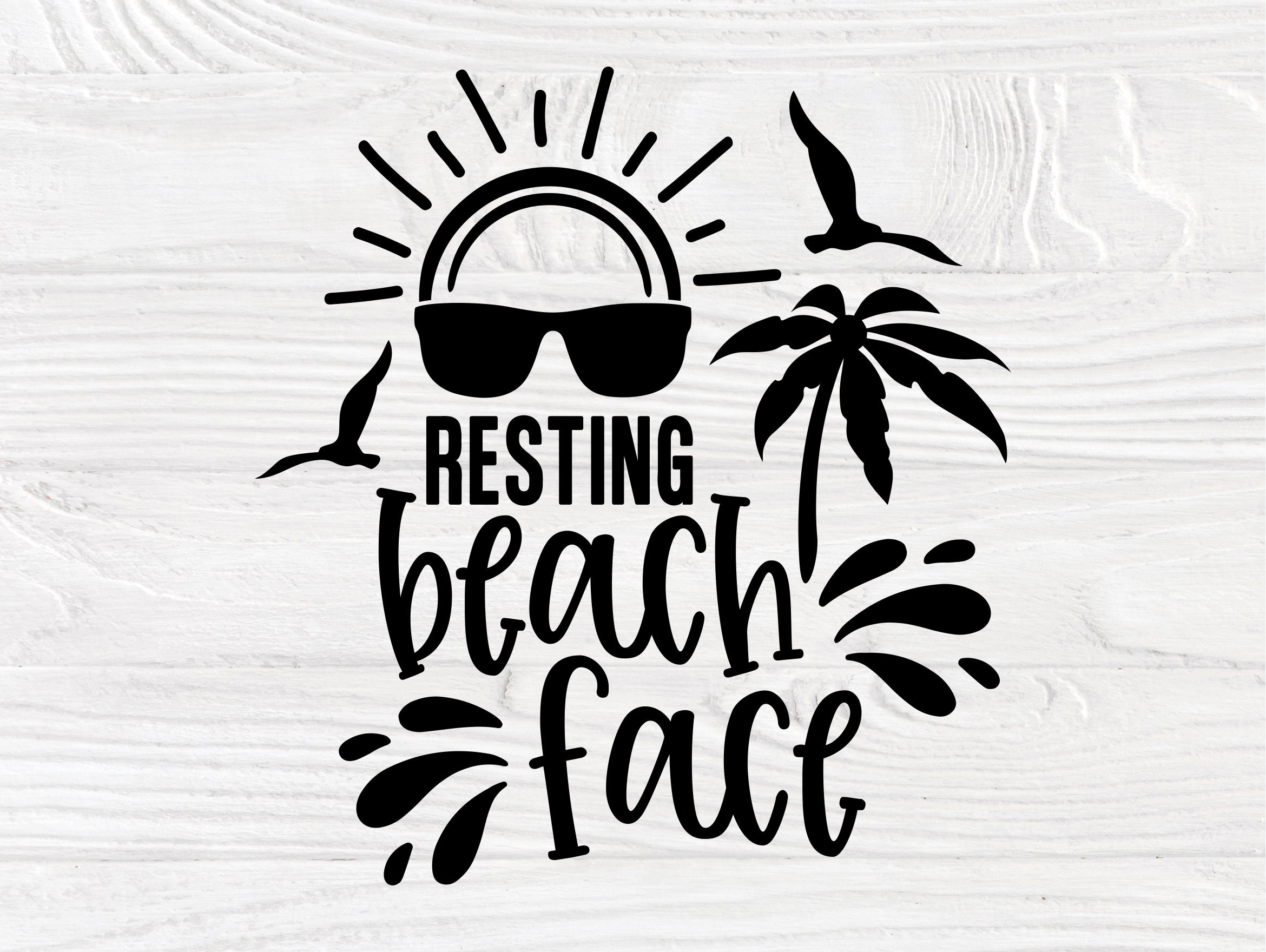 Resting Beach Face Svg Beach Summer Funny Svgs Design My Xxx Hot Girl
