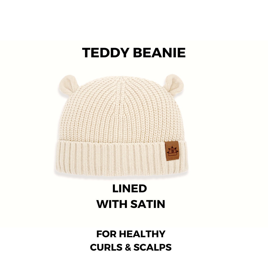Baby’s Satin Lined Teddy-Bear Hats