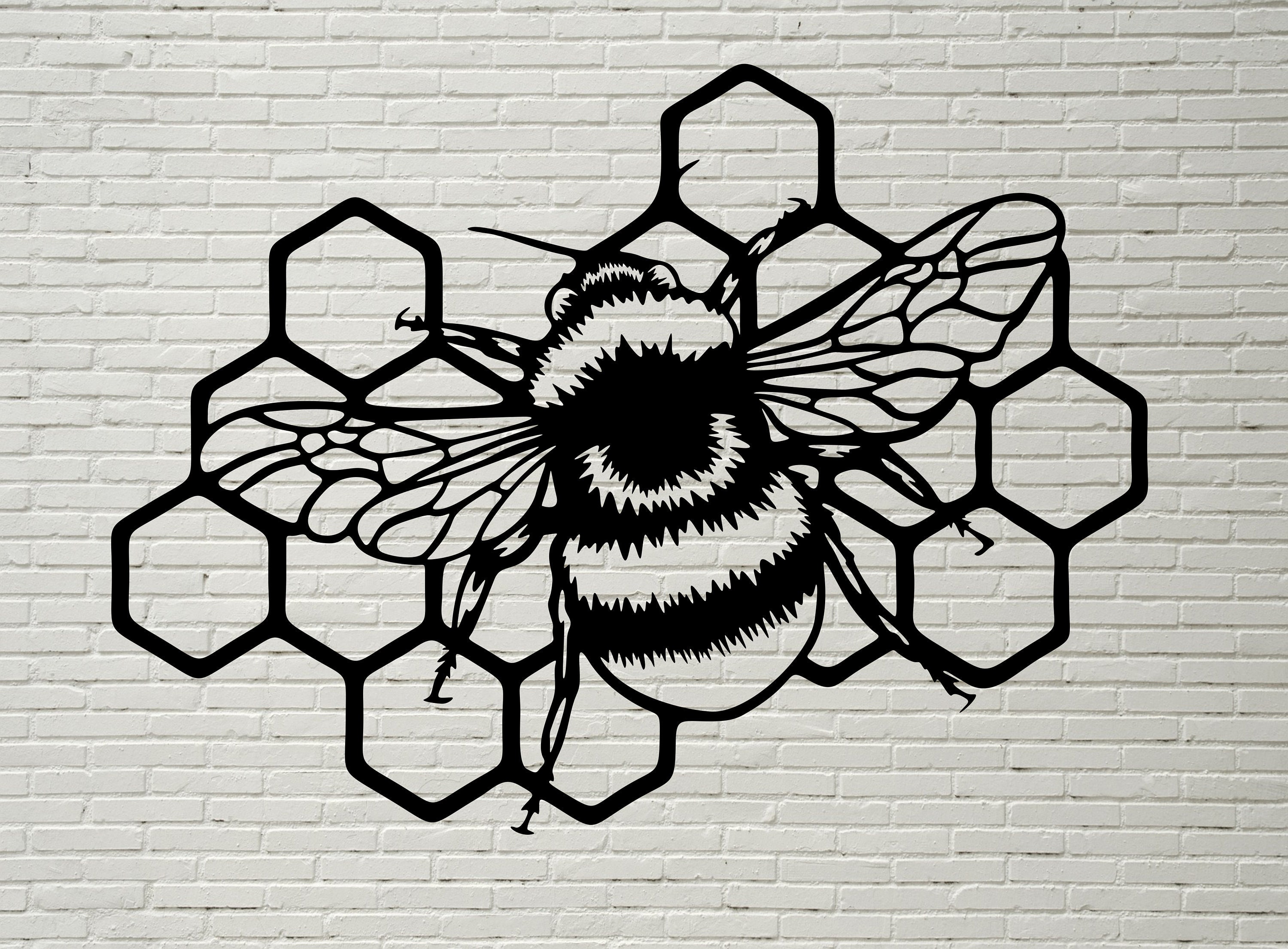 Bee SVG Cut File Honeycomb Svg Bumble Bee Svg Bee Clipart Etsy