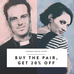 Fleabag Hot Priest Prints Wall Art Poster A Andrew Scott And Phoebe