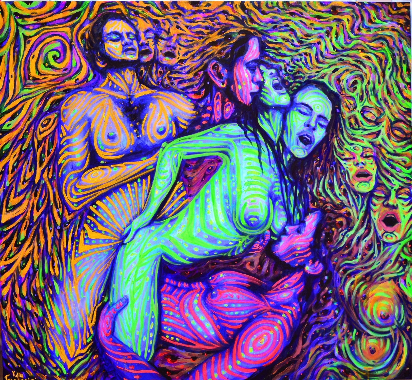 Lesbian orgy art
