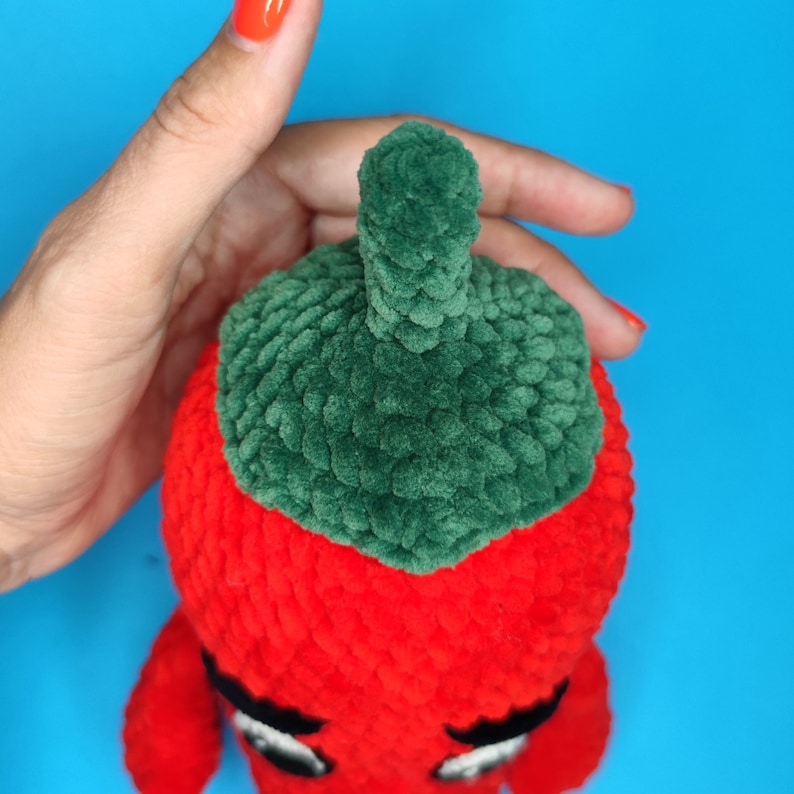 Crochet Pattern Hot Chili Pepper In Sombrero Hat Amigurumi Etsy