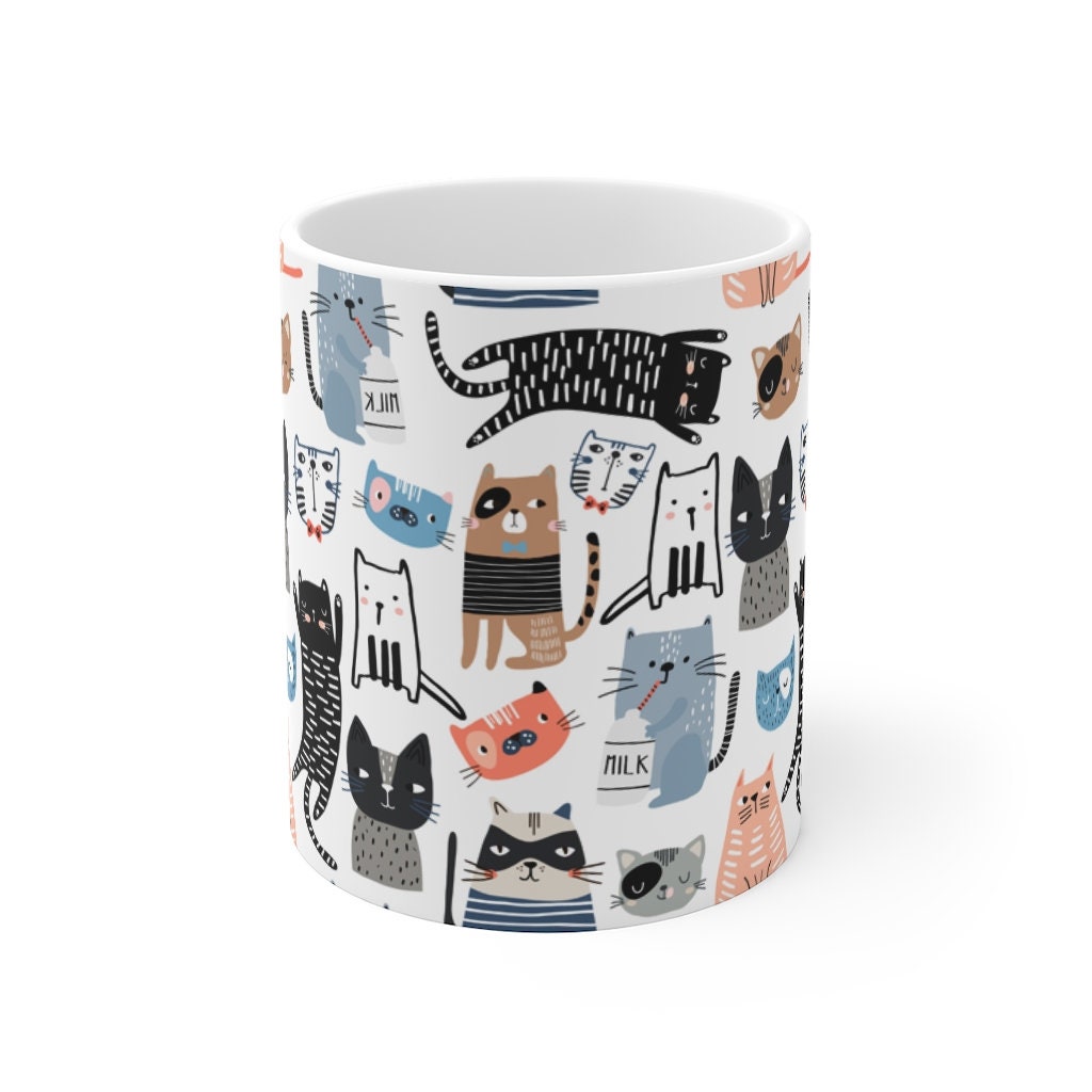 Cat Mugcute Cat Mug Cat Lover Gift Crazy Cat Lady Cat Dad Etsy Ireland