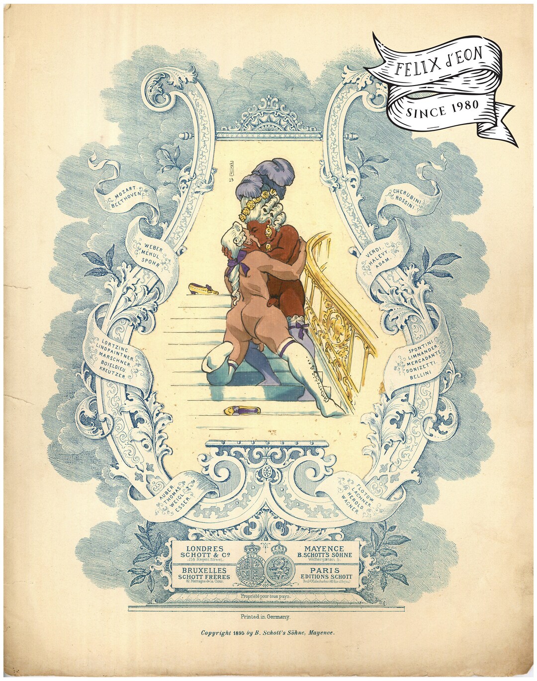 Love In The Ancient Regime Gay Art Queer Male Nude Felix D Eon Etsy