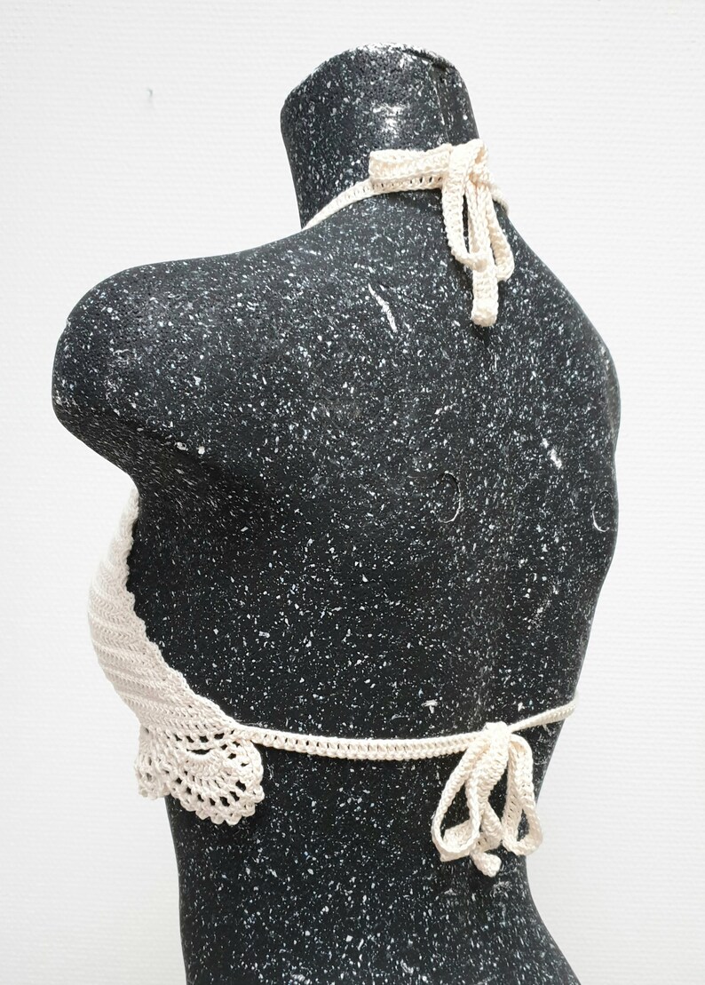 Crochet Lesbian Pride Rainbow Halter Top Boho Hippie Festival Outfit Bi Feminism Rave Crop