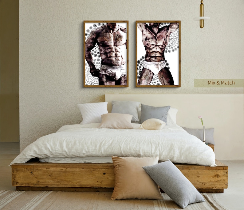Male Nude Art Print Homoerotic Art Gay Wall Art Erotic Wall Etsy Australia