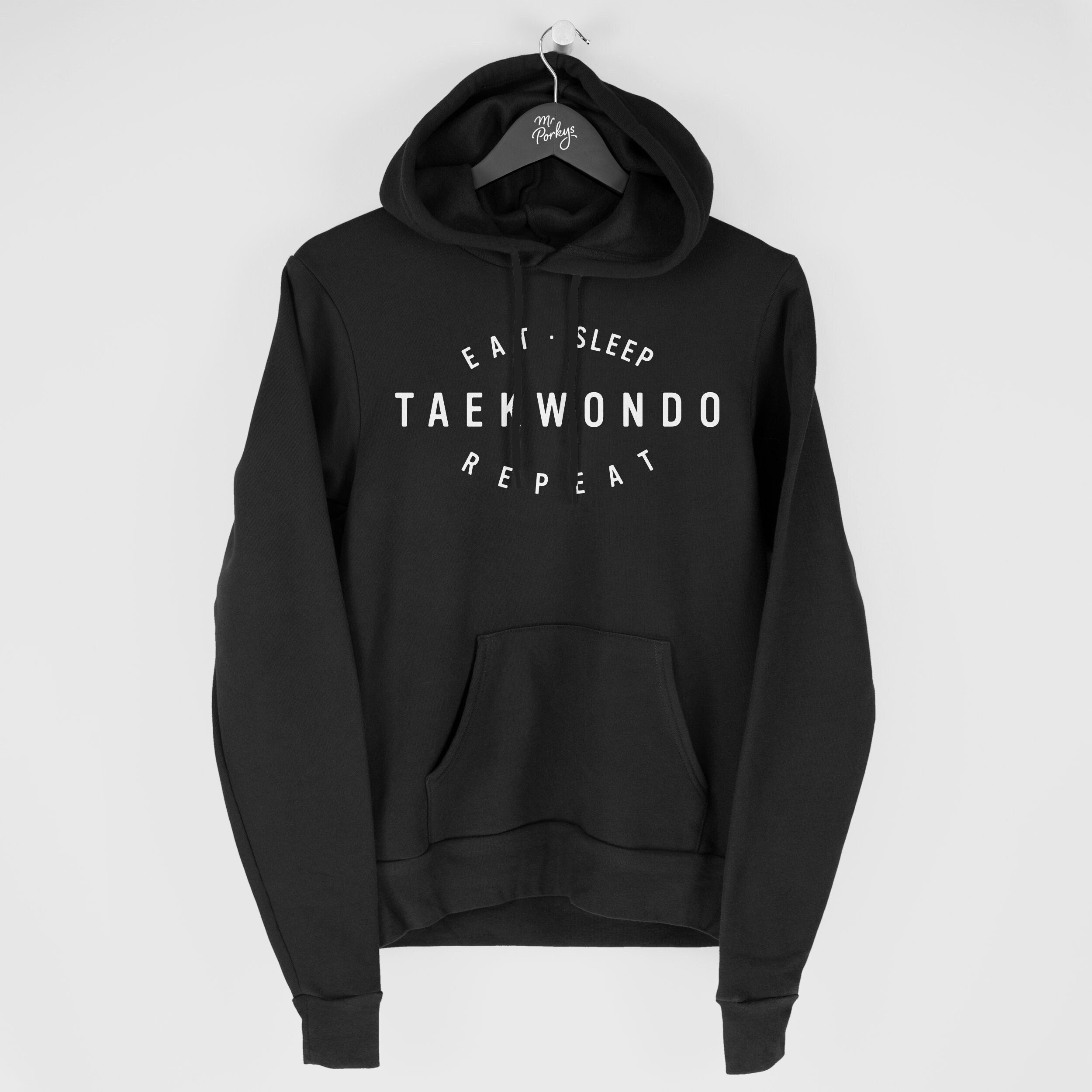 Taekwondo Hoodie, Gift, Eat Sleep