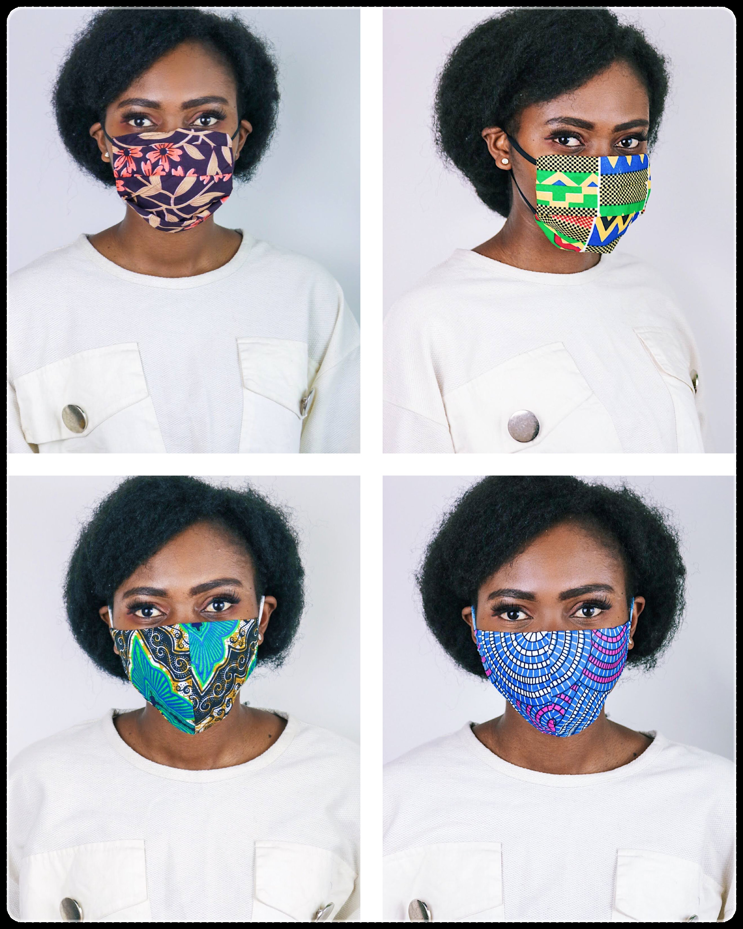 Face Mask, Free Delivery, One Size Mask, Unisex Face African Prints Masks, Washable Cotton Eusable Mask