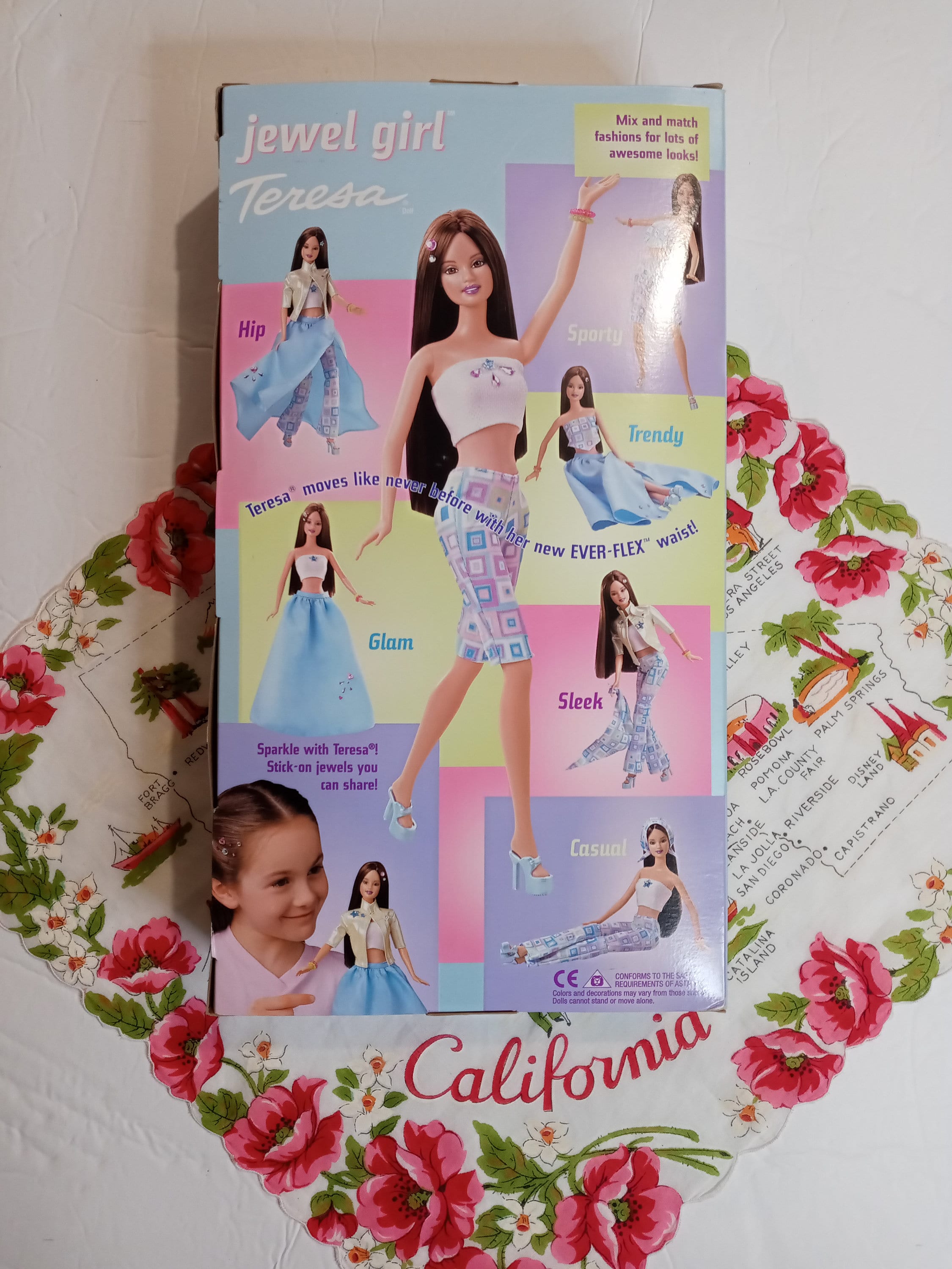 Vintage Jewel Girl Teresa Barbie Flex Waist Brunette Hair NIB Goldenstatevintageca Etsy