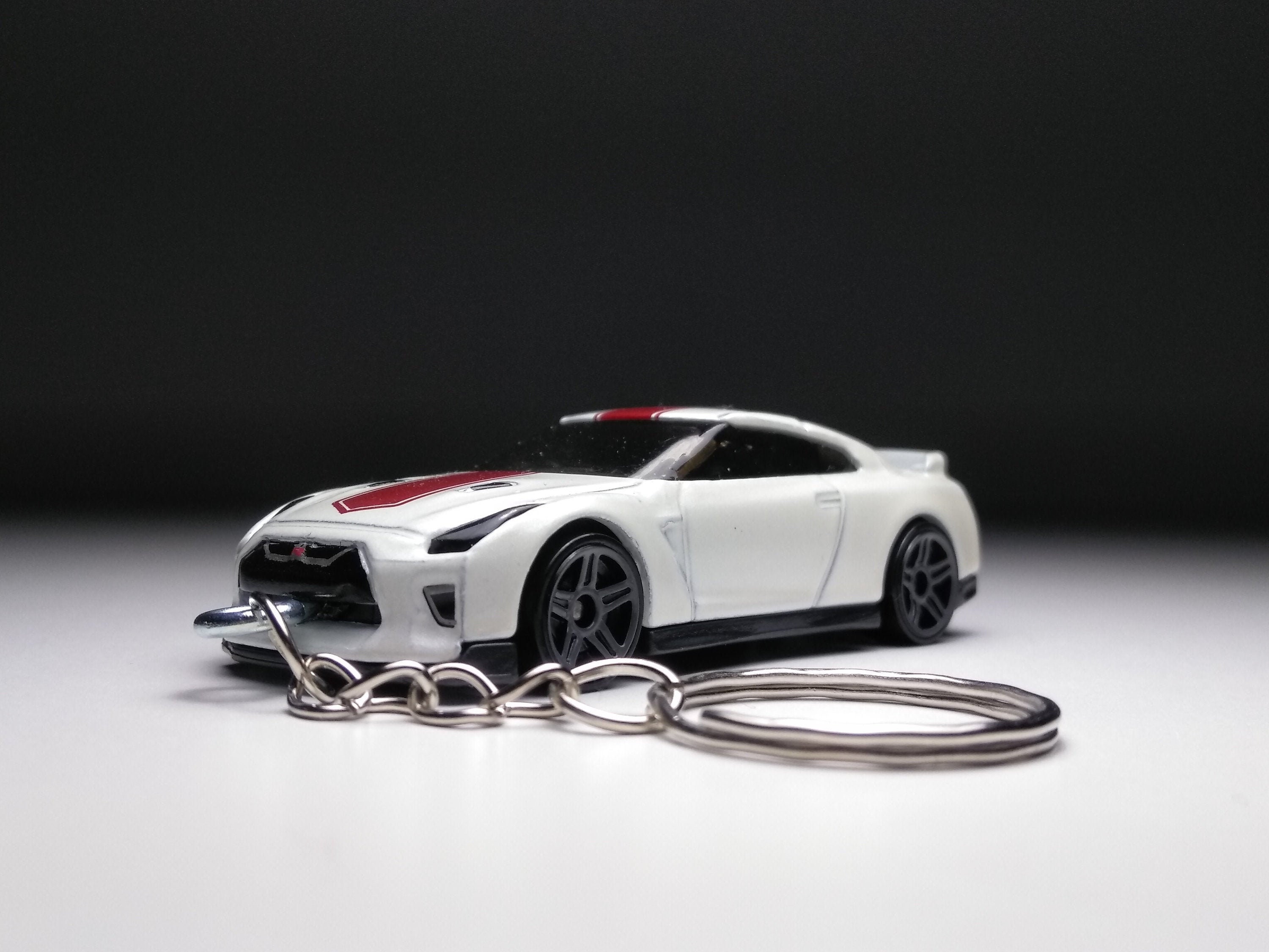 Nissan GT R R Th Anniversary Hot Wheels White Keychain Etsy