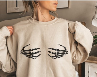 Retro Skeleton Boob Hand Etsy Australia