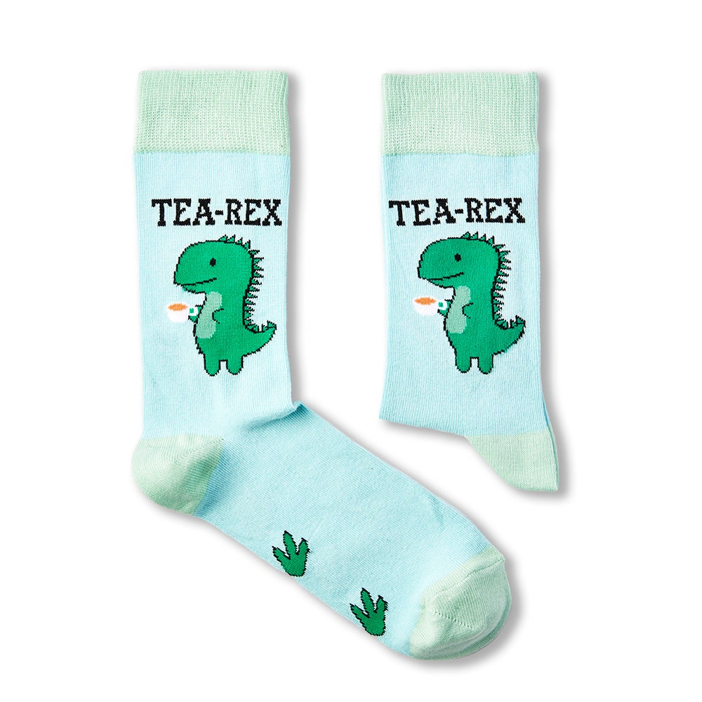 Unisex Tea-Rex Socks | Gift 1 Pairs Cotton Rich Premium Novelty Gifts