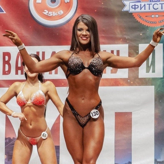 Ifbb Npc Competition Fitness Bikini Suit Figure Bodybuilding Etsy