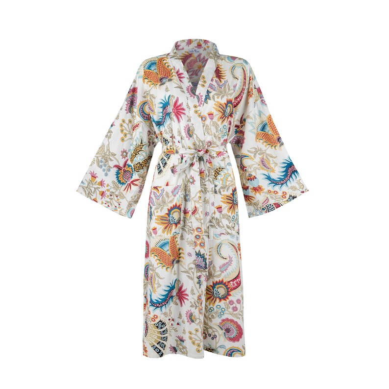 Cotton Women S Dressing Gowns Lightweight Kimono Etsy