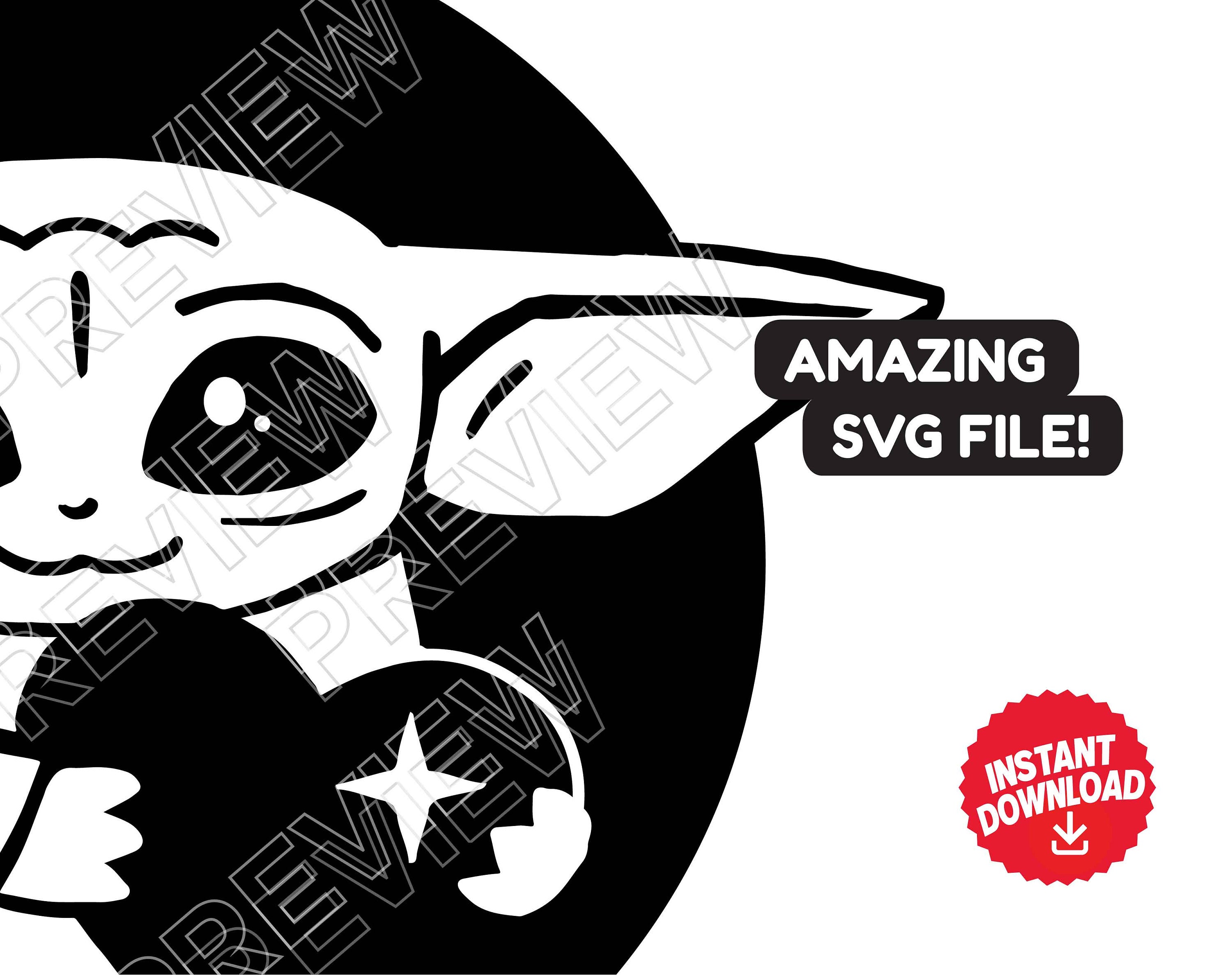 Baby Yoda SVG PNG Vector CUT File Clipart Love Heart Etsy UK